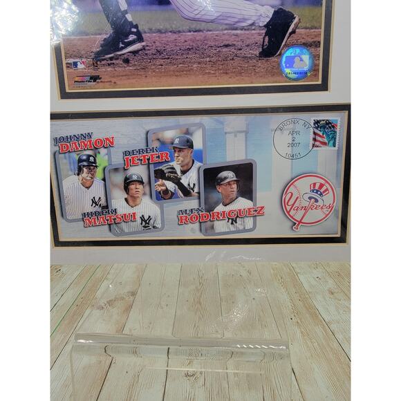 Derek Jeter Damon Jeter Matsui NY Yankees 2007 USPS Issue Team Stamp-Poster - Picture 4 of 9